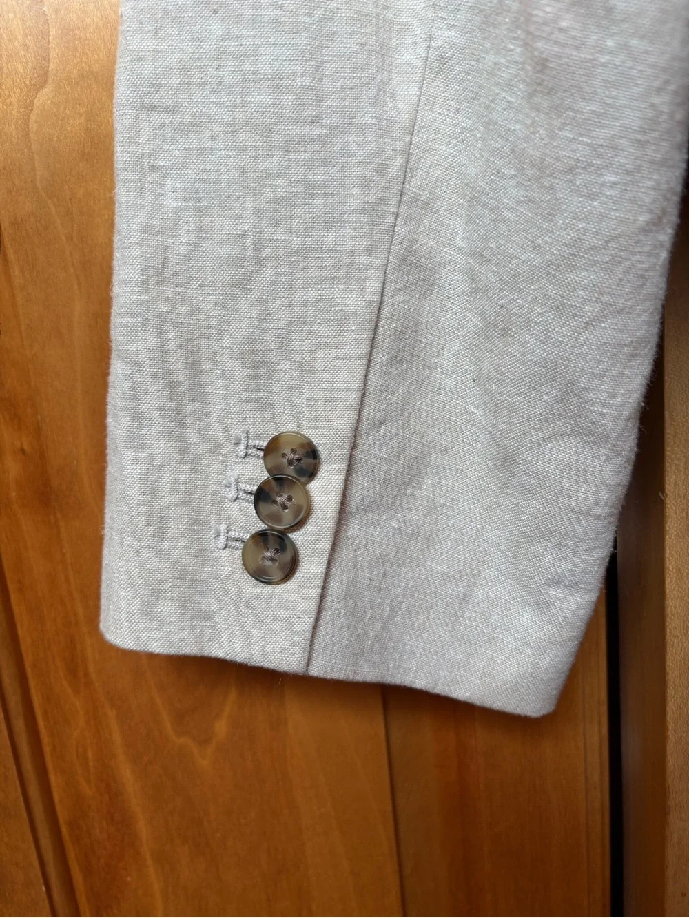 Men's Lightweight Beige Shirt Jacket Blazer